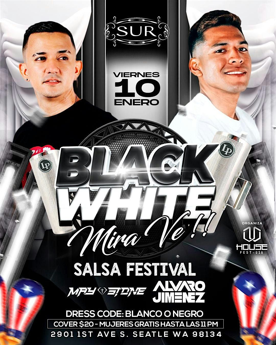 SALSA FESTIVAL - BLACK  & WHITE PARTY