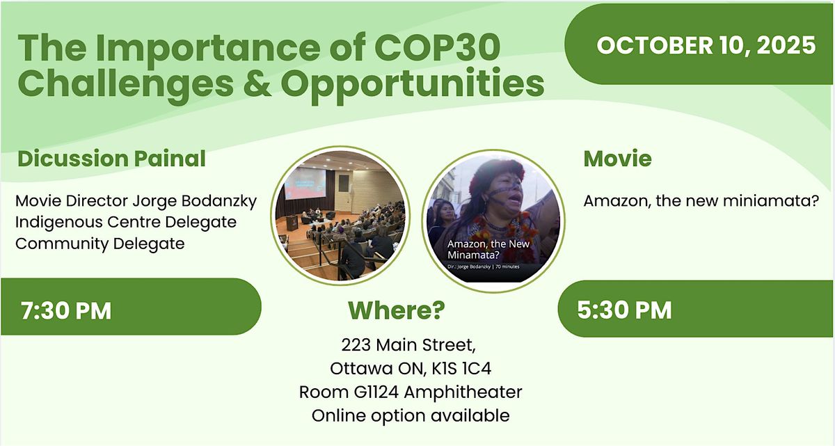 The Importance of COP30 \u2013 Challenges and Opportunities Day 1
