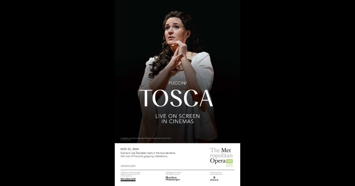 The Met Opera Live in HD presents "Tosca" \/ Foothills, Oneonta