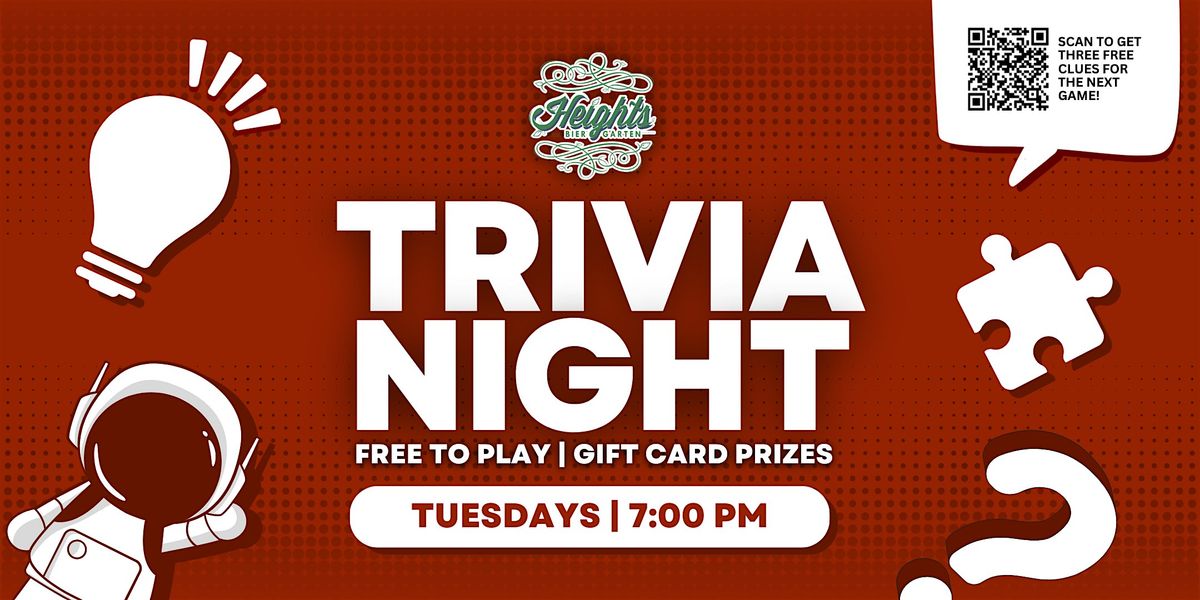 Trivia Night at Heights Bier Garten
