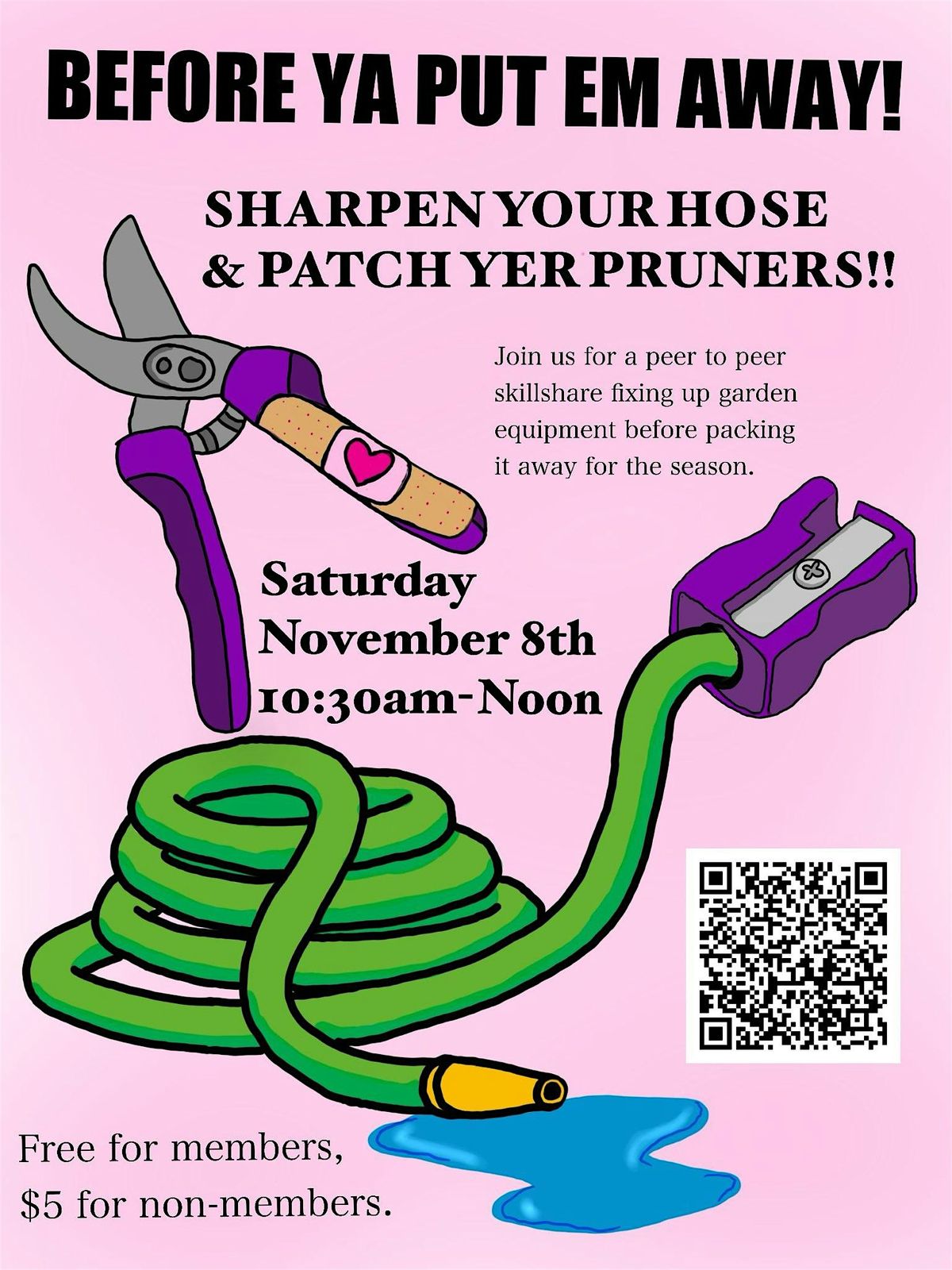 Before Ya Put 'em Away: Sharpen Yer Hose & Patch Yer Pruners!
