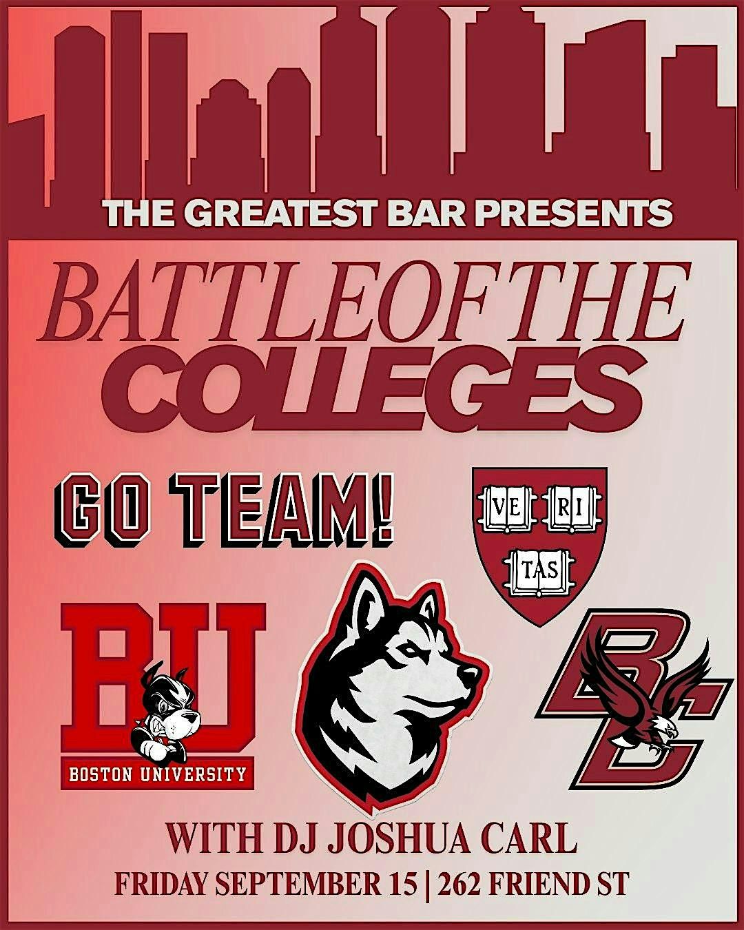 BATTLE OF THE COLLEGES @ THE GREATEST BAR