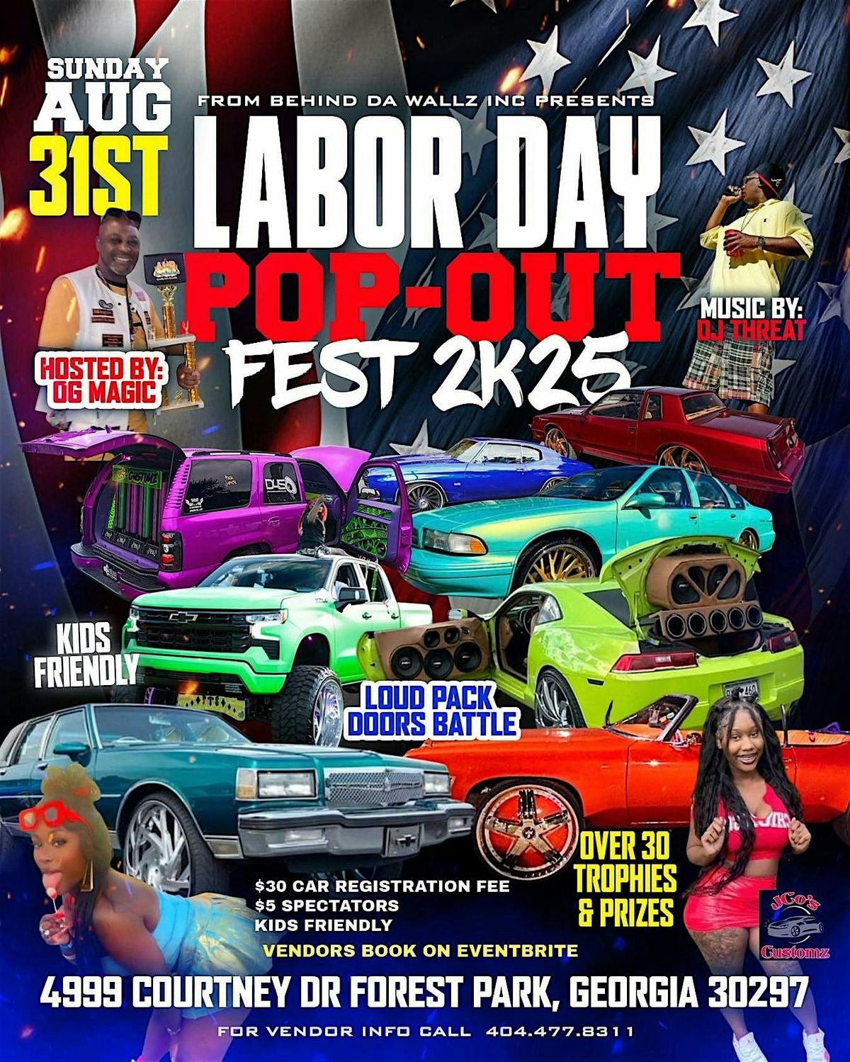 From Behind the Wallz: Labor Day Weekend Pop -Out... Non Food Vendors  $50.