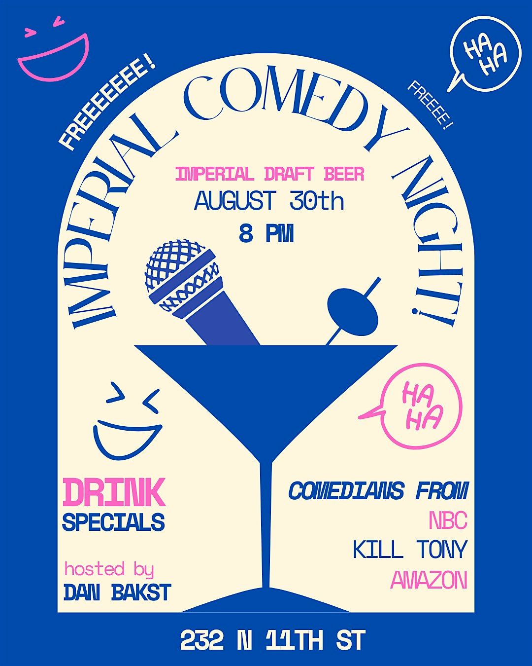 Comedy Night @ Imperial Draft Beer! FREE!