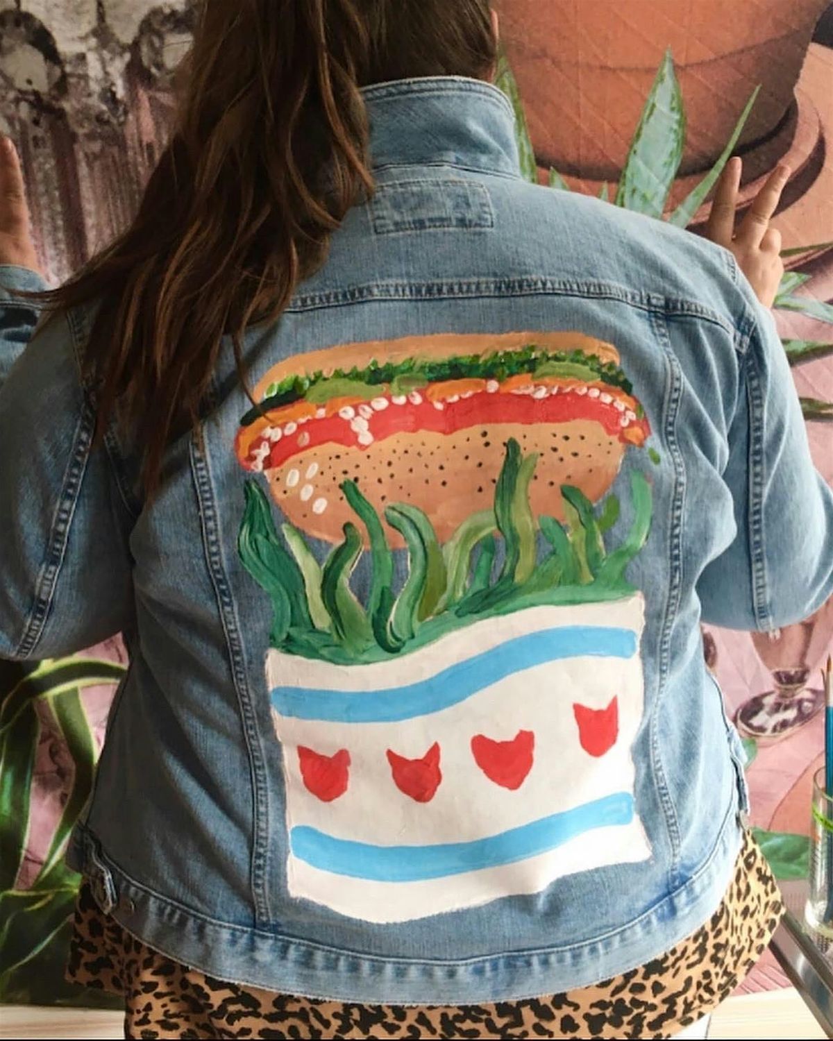 DIY denim painting workshop