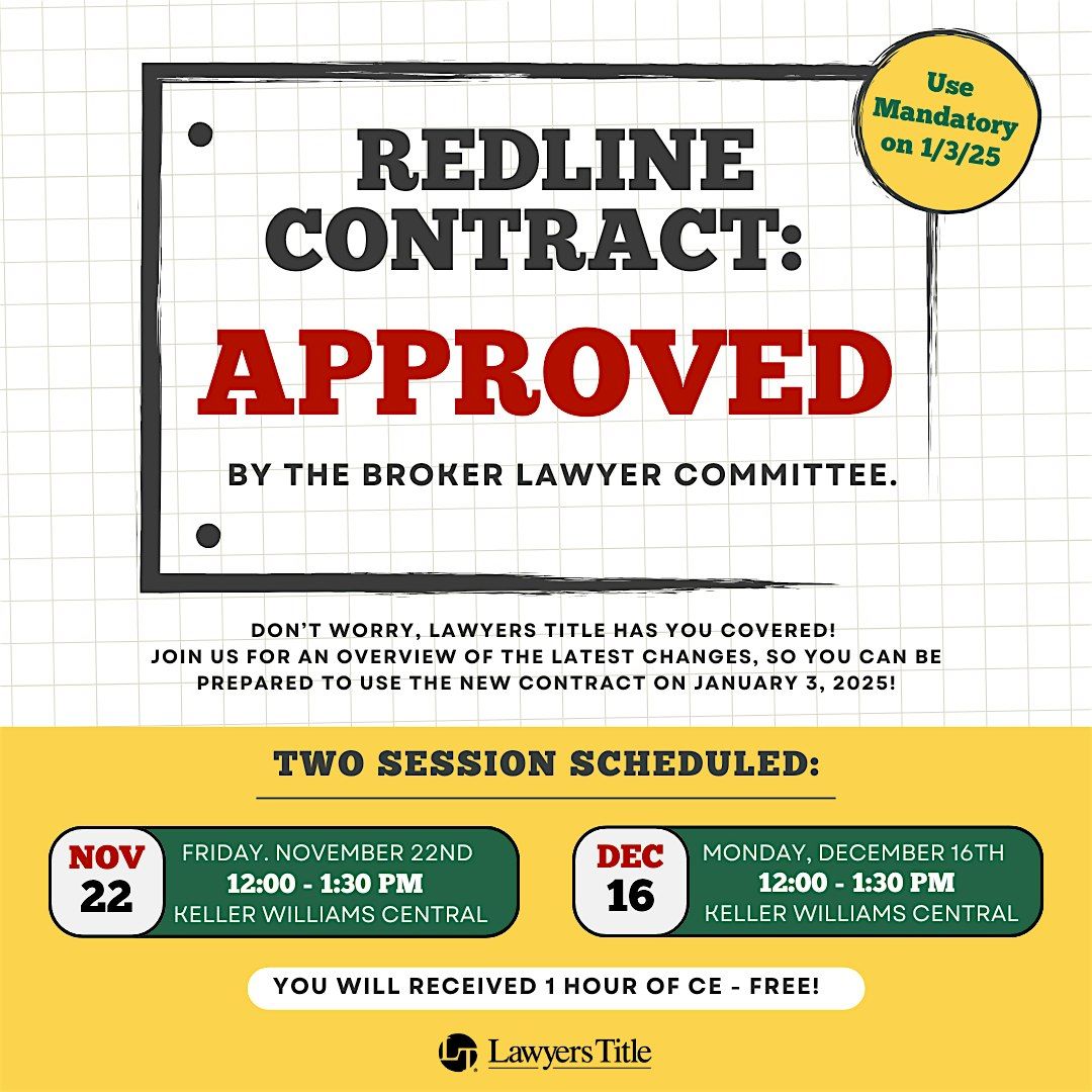 Redline Contract: Approved by the Broker Lawyer Committee