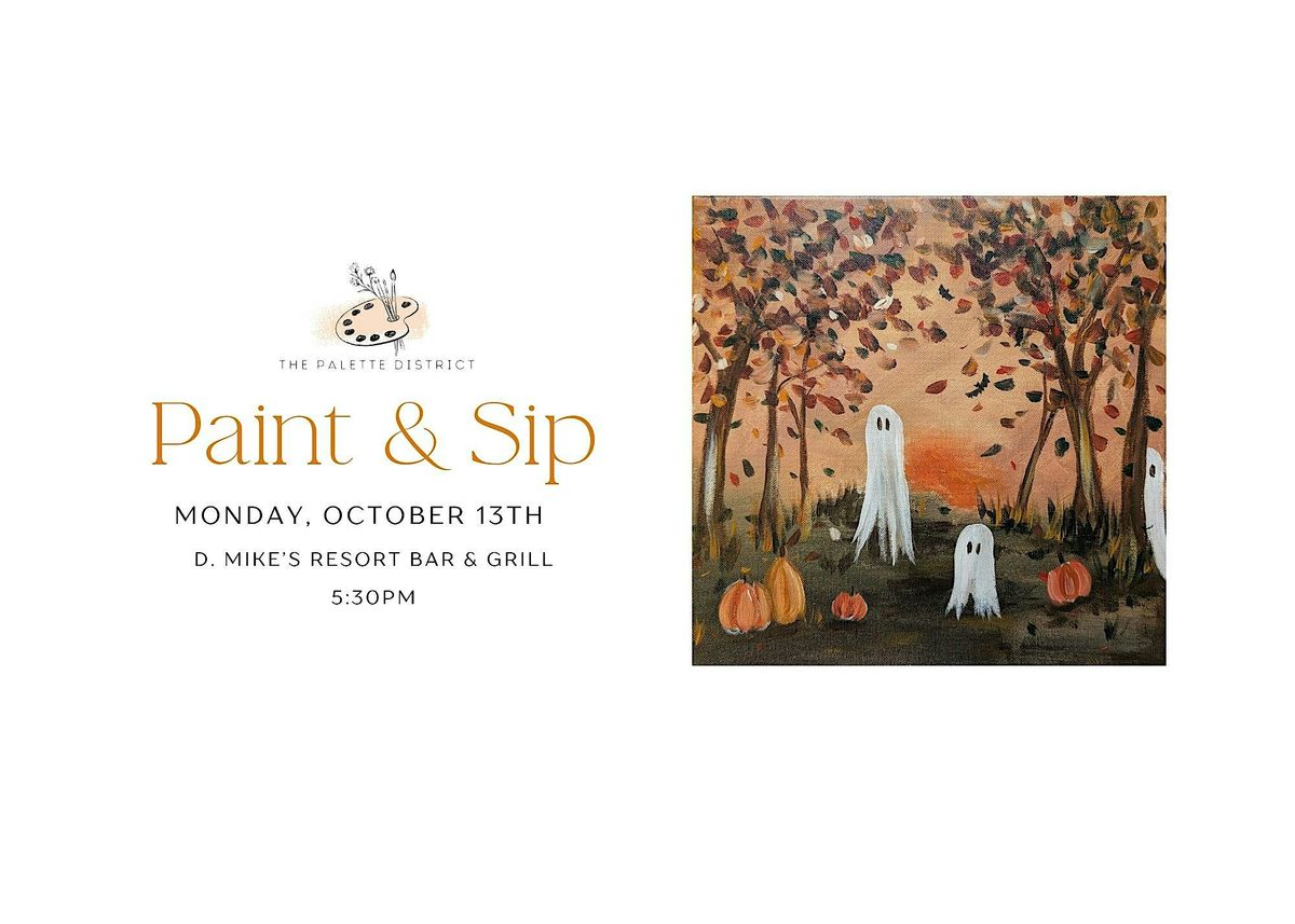 Ghostly Woods - Paint , Sip & Eat at D'Mikes