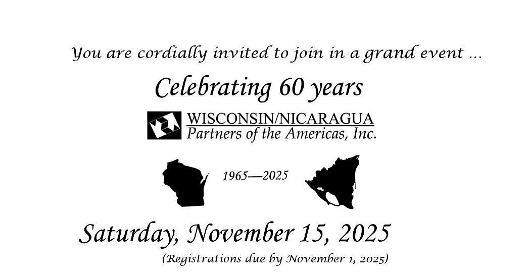 Wisconsin\/Nicaragua Partners 60th Anniversary