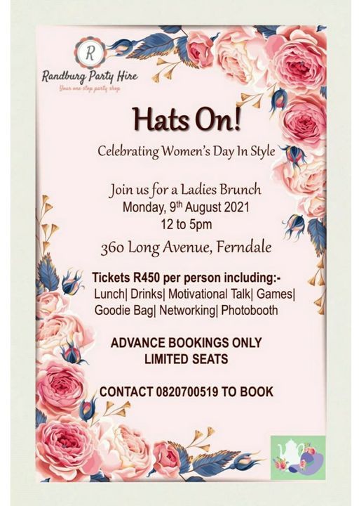 Womens Day Ladies Brunch Long Ave Randburg 2194 South Africa 9 August 2021