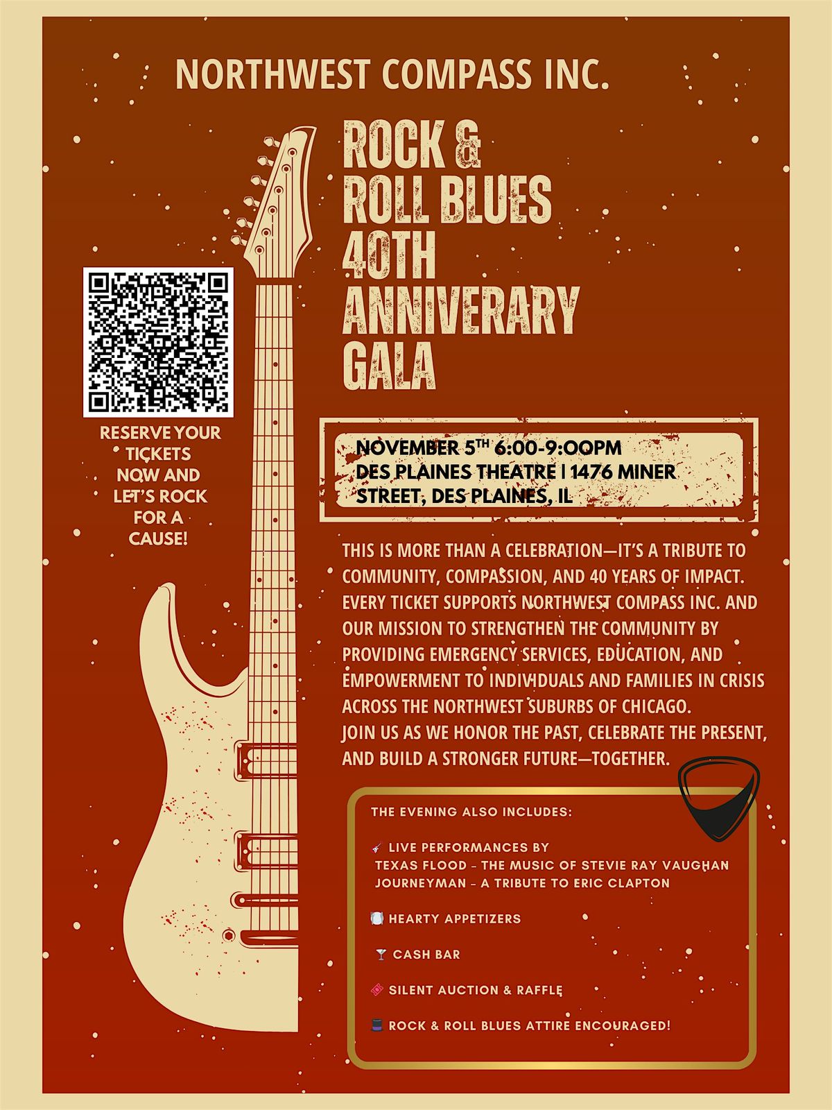 Rock & Roll Blues \u2013 Northwest Compass Inc.\u2019s 40th Anniversary Gala