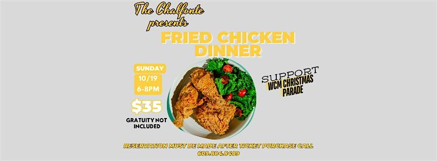 Chalfonte Fried Chicken Dinner
