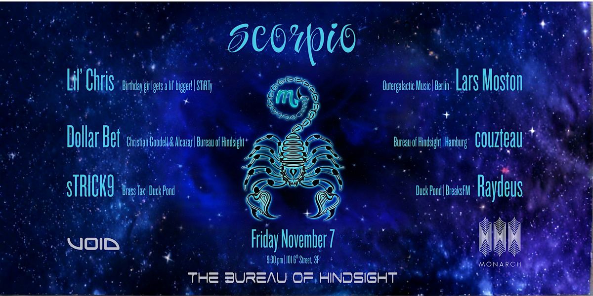 SCORPIO - Lil' Chris, Dollar Bet, Lars Moston, couzteau, sTRICK9, Raydeus