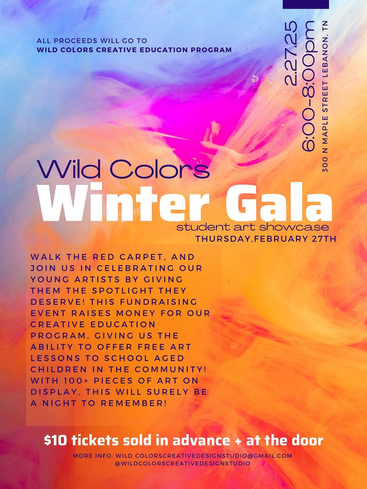 Wild Colors Winter Gala: Student Art Showcase