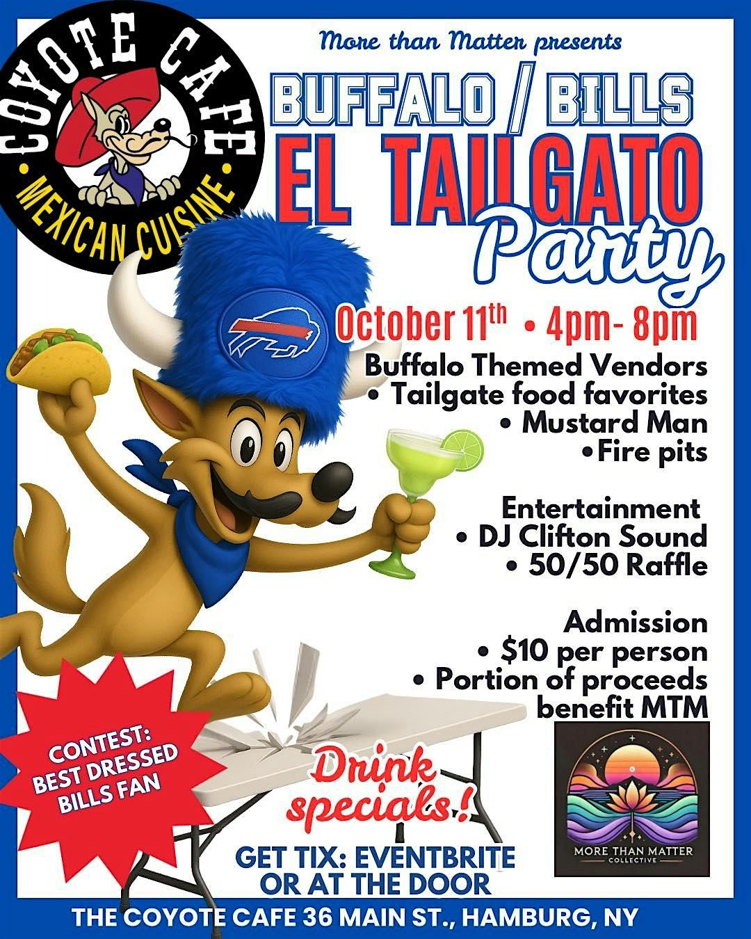 Buffalo Bills El Tailgato UNO