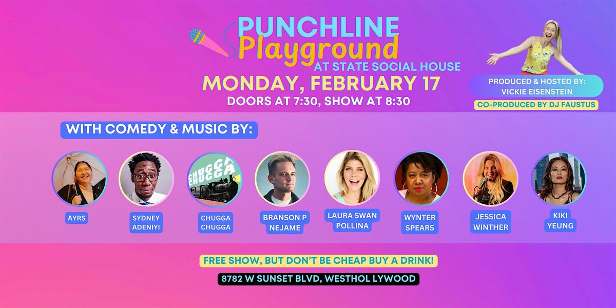 PUNCHLINE PLAYGROUND - MONDAY NIGHT COMEDY