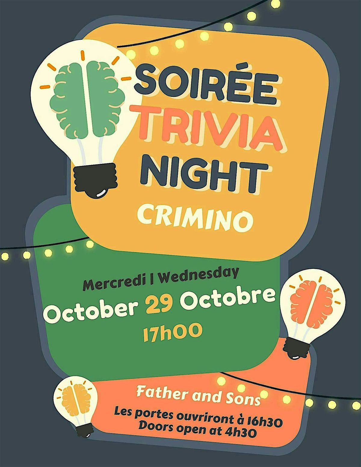 SOIR\u00c9E TRIVIA CRIMINO \/\/ CRIMINO TRIVIA NIGHT