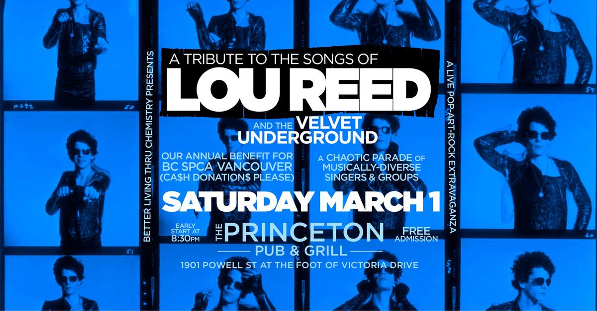 2025 Lou Reed Tribute & SPCA Benefit