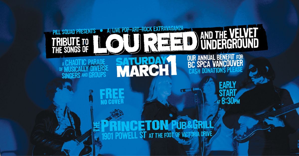 2025 Lou Reed Tribute & SPCA Benefit