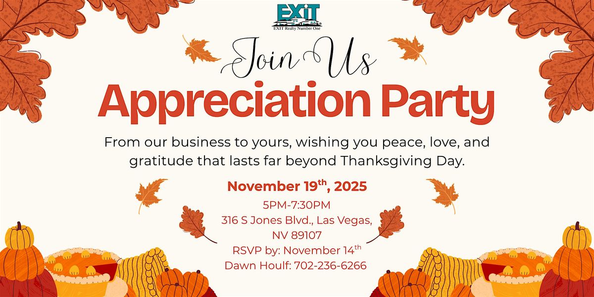 Thanksgiving Appreciation Party