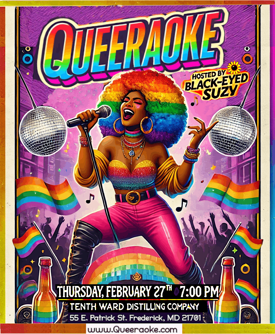 Queeraoke! Hosted by Black-Eyed Suzy @ Tenth Ward Distilling Company