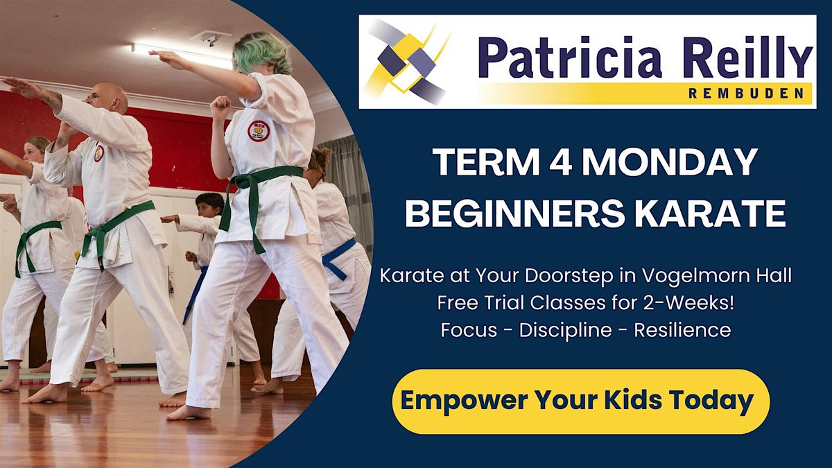 Monday Beginners Karate FREE Trial Classes