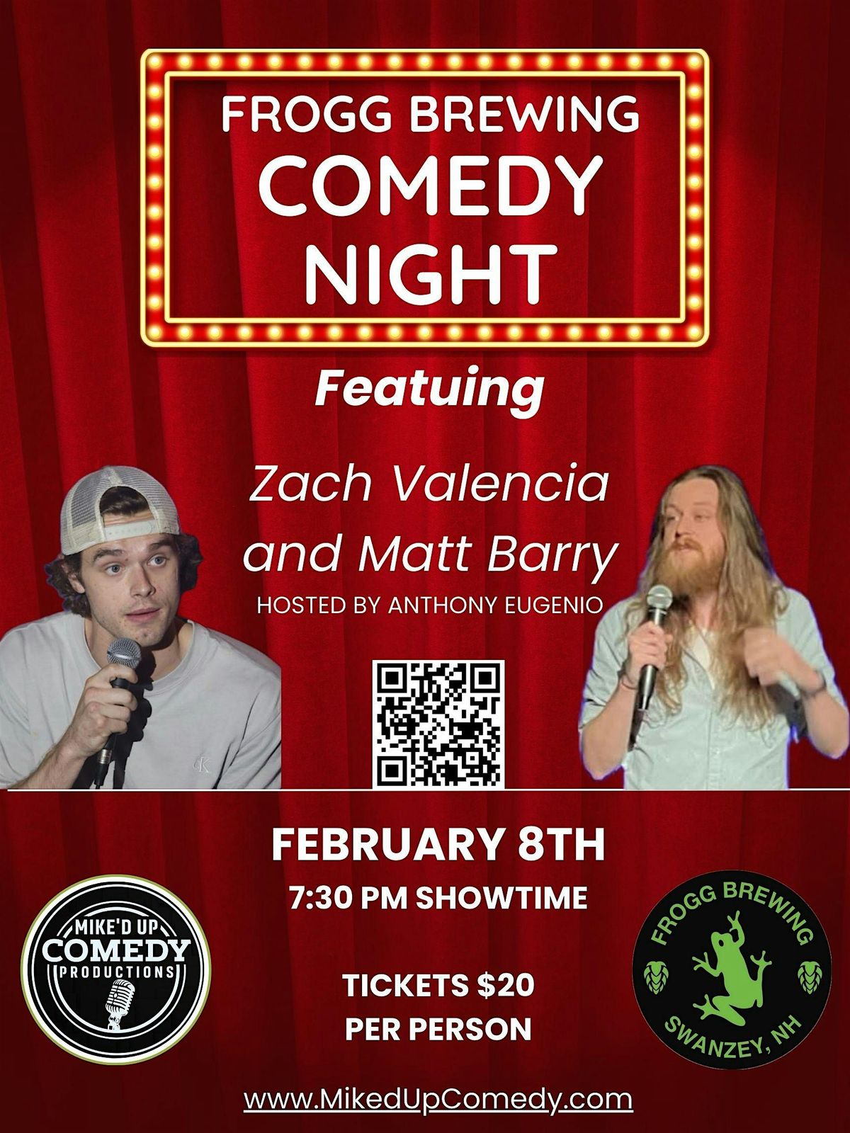 Frogg Brewing Comedy Night