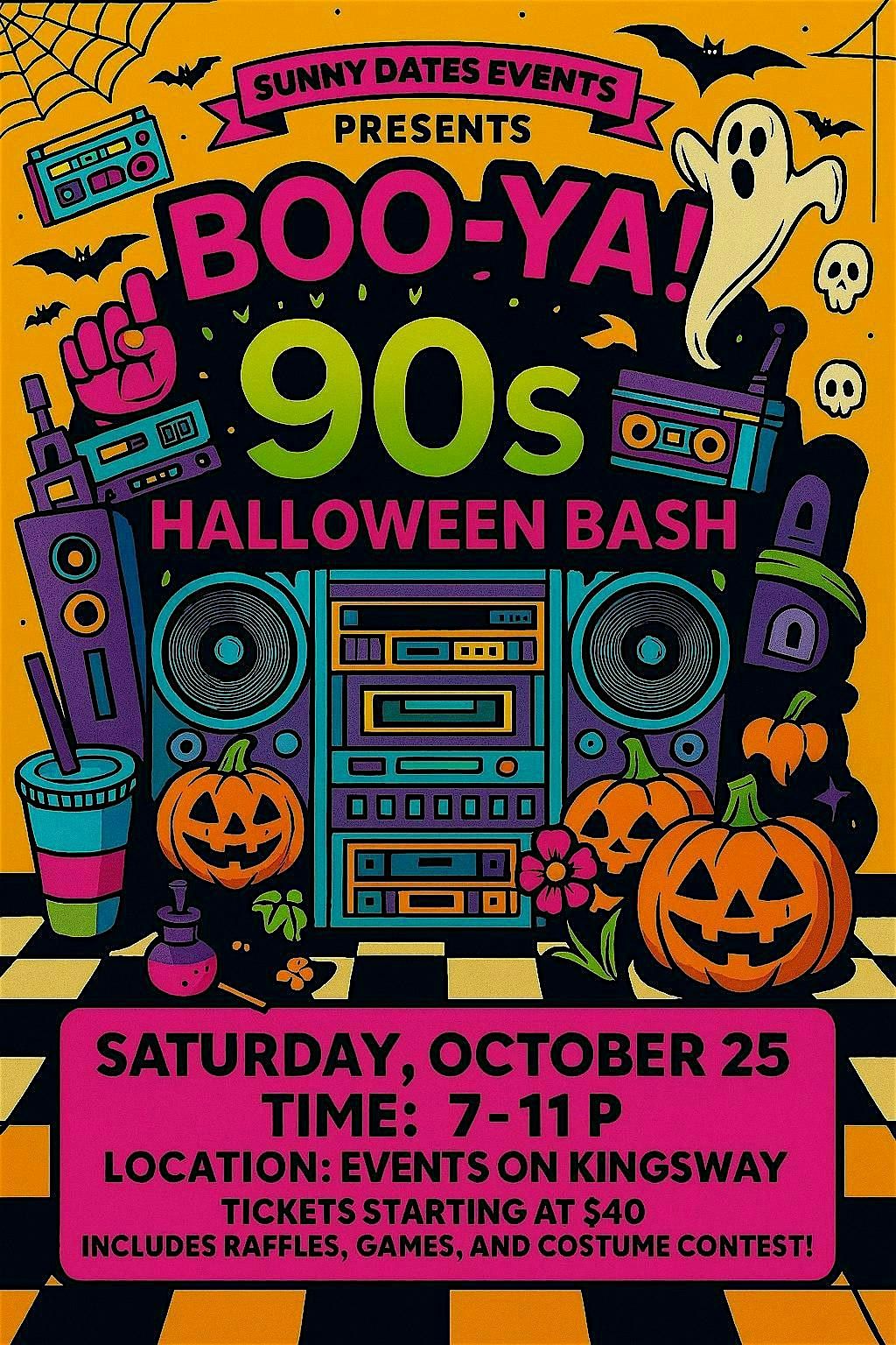 Boo-ya! 90s Halloween Bash! Presented by Sunny Dates Events