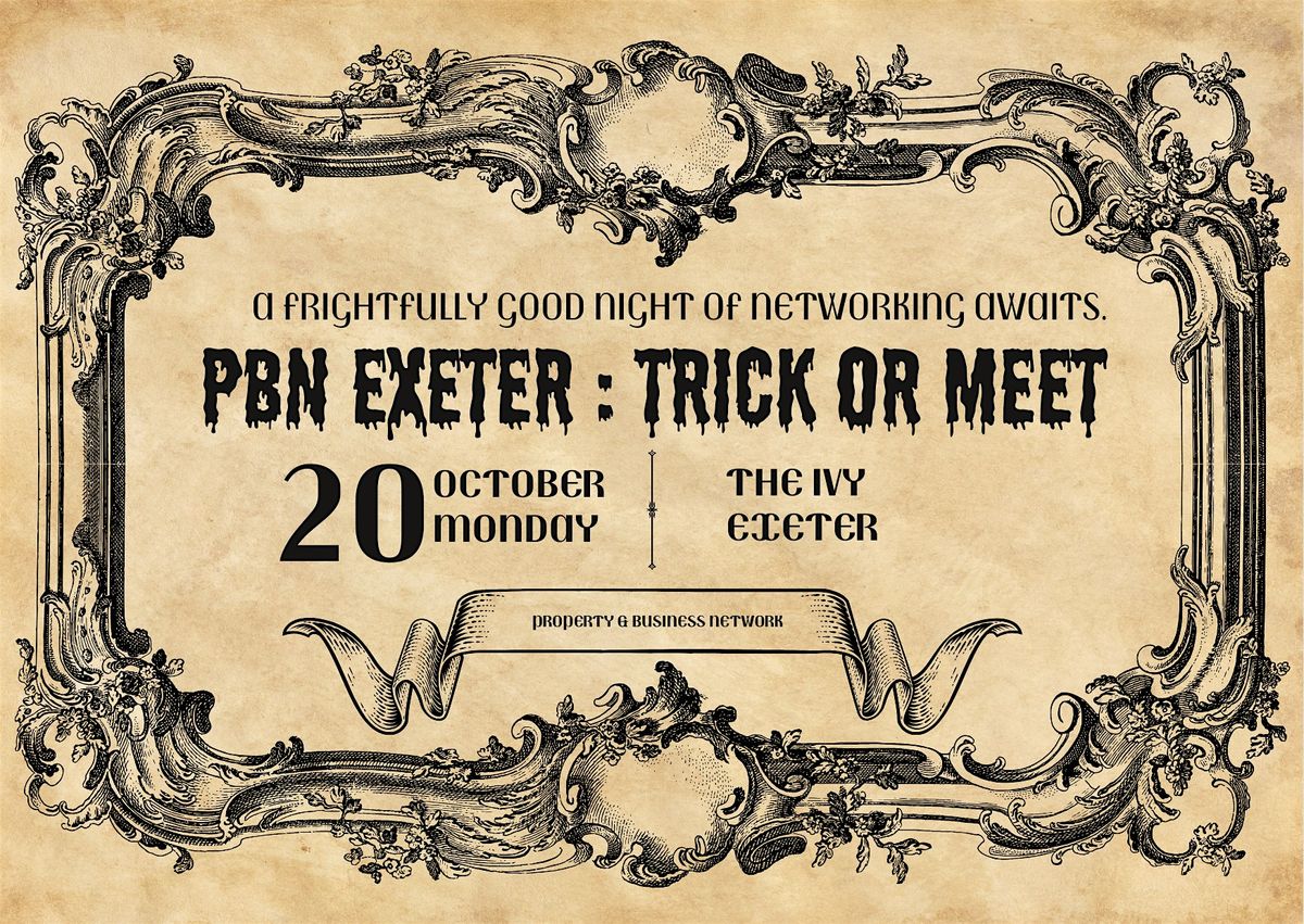 PBN Exeter: Trick or Meet, Networking Reimagined at The Ivy