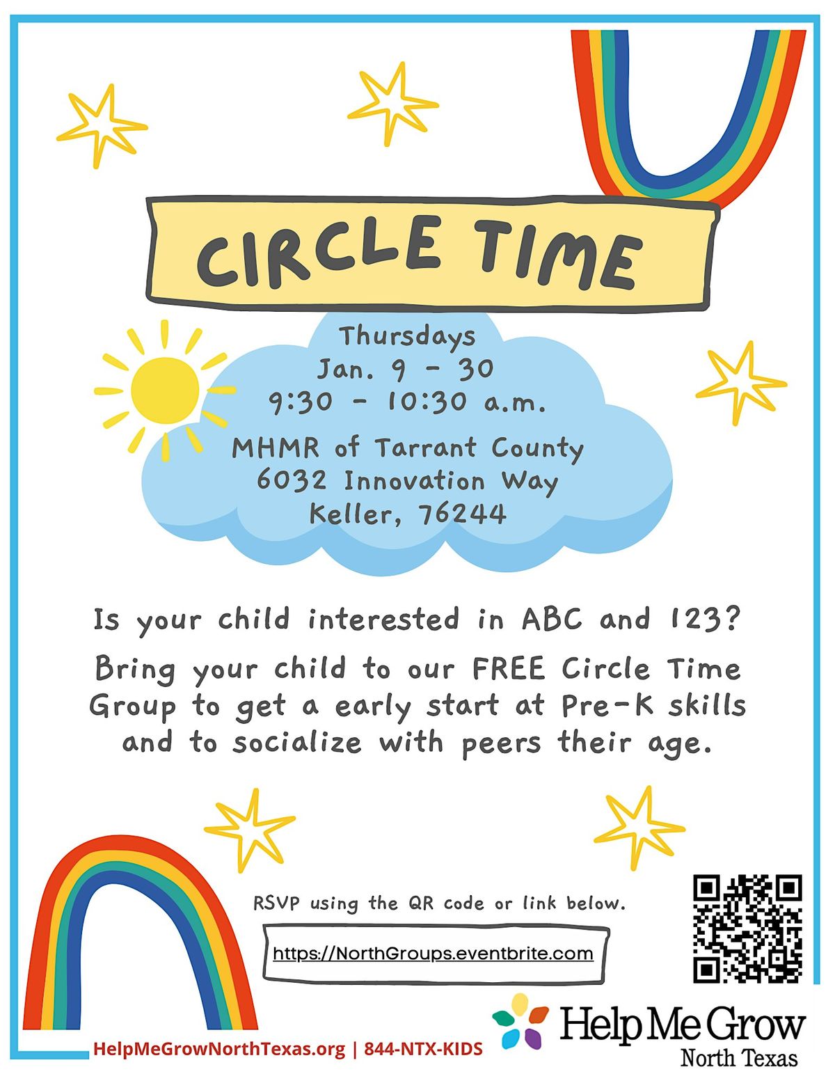 Face to Face Circle Time Group - North Center