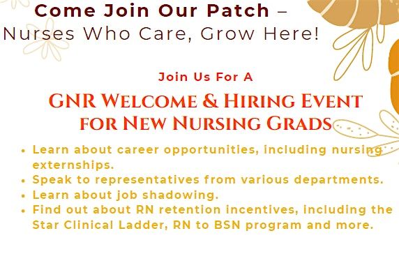 Branson GNR Welcome & Hiring Event for New Nursing Grads