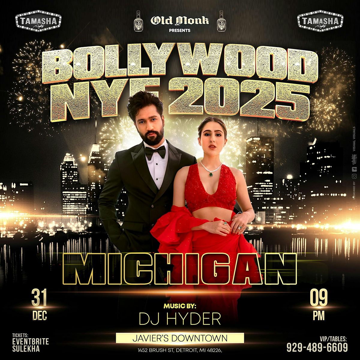 MICHIGAN BOLLYWOOD GRANDUER NYE 2025 @JAVIER\u2019S DOWNTOWN