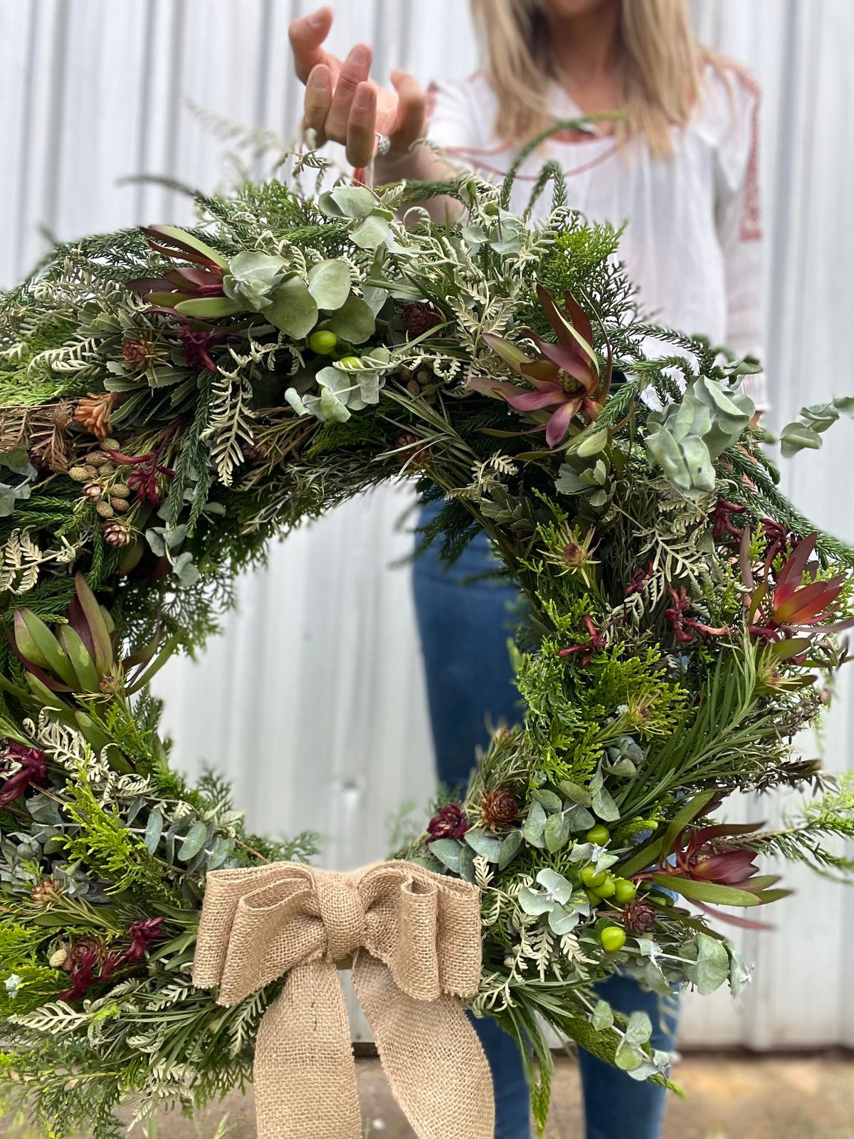 Christmas Wreath Making Workshop - Fresh & Dried flowers 