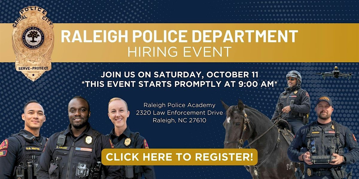 Raleigh PD Hiring Event