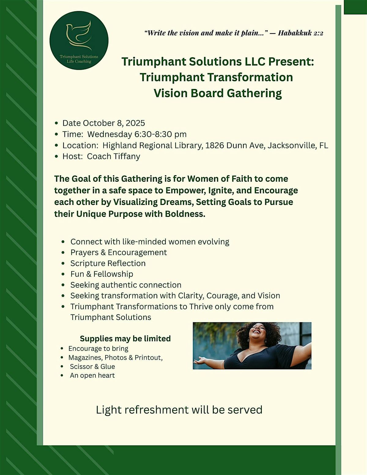 Triumphant Transformation Vision Board Gather