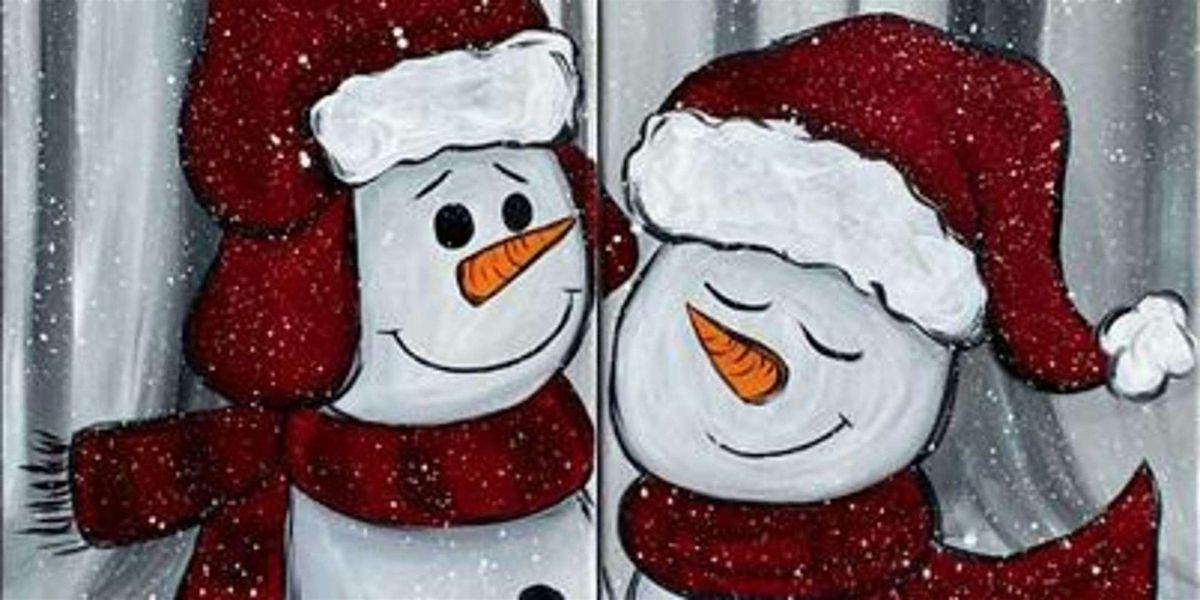 Snowman Love - Paint and Sip by Classpop!\u2122