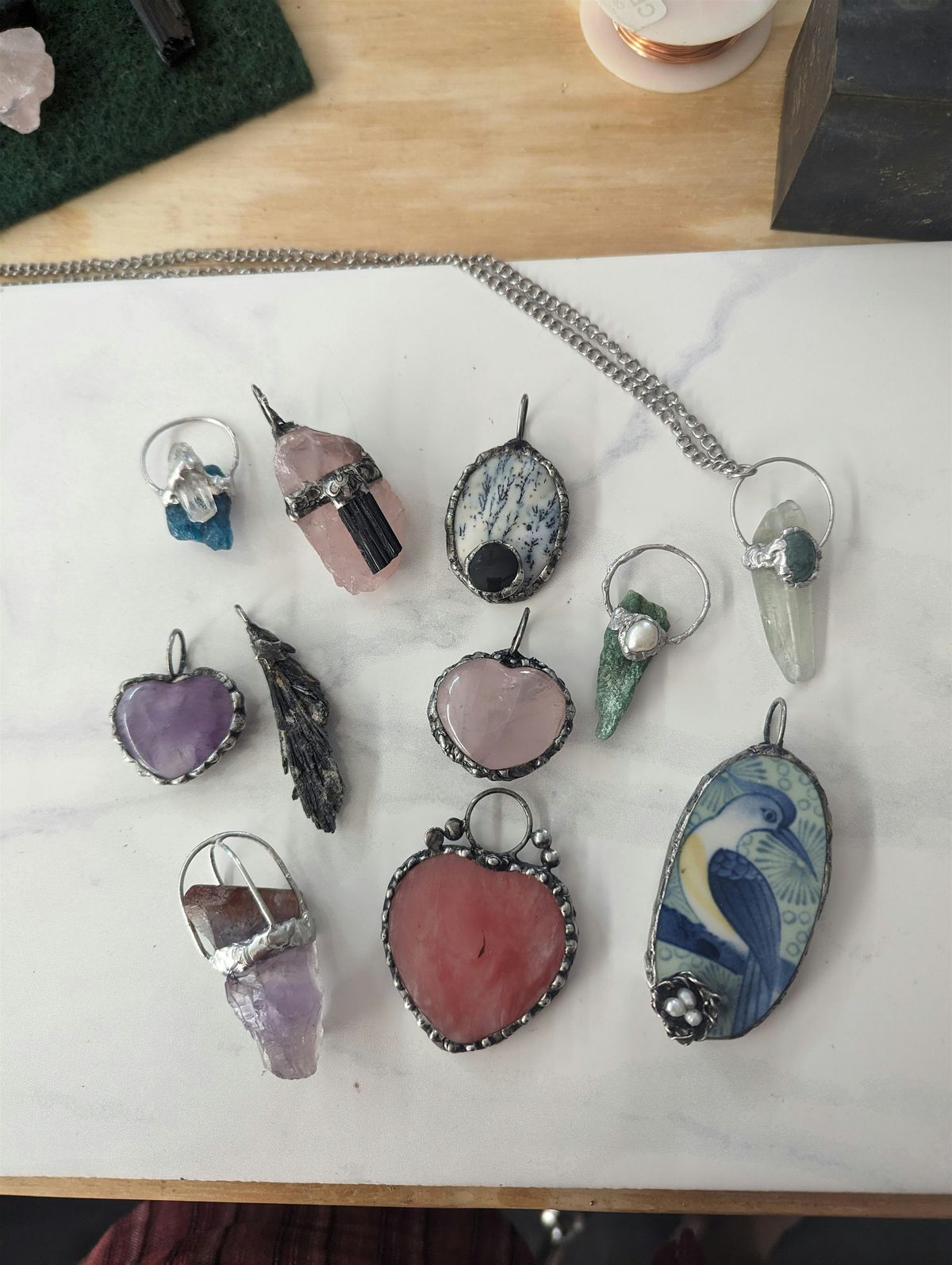 Make a Soft Solder Crystal Pendant Workshop