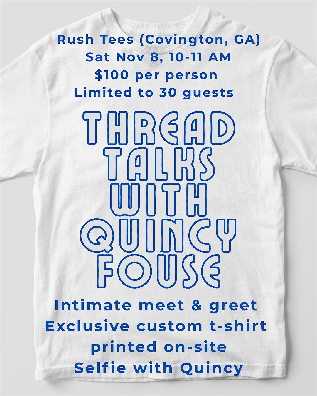 Quincy Fouse Sat 10 AM Meet & Greet