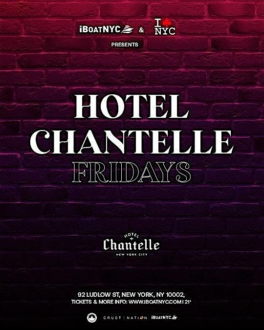 Fridays at Hotel Chantelle - Hip-Hop & R&B Rooftop Party NYC