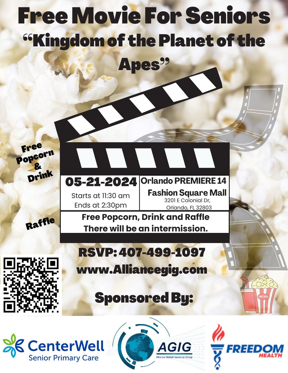 Free Movie For 55+ Seniors "Kingdom Of The Planet Of The Apes"