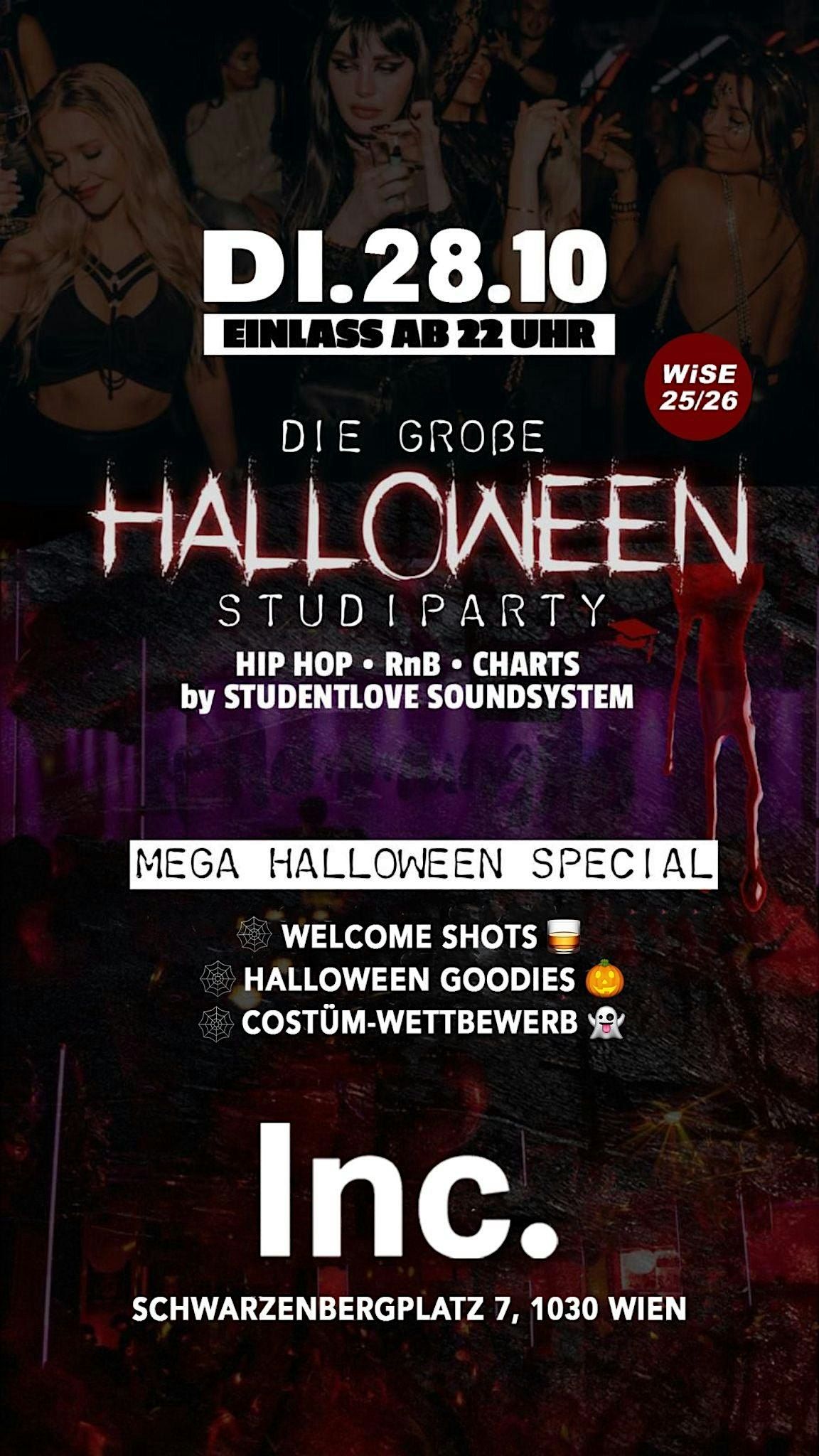 HALLOWEEN       STUDI PARTY \u2022 WiSE 25\/26