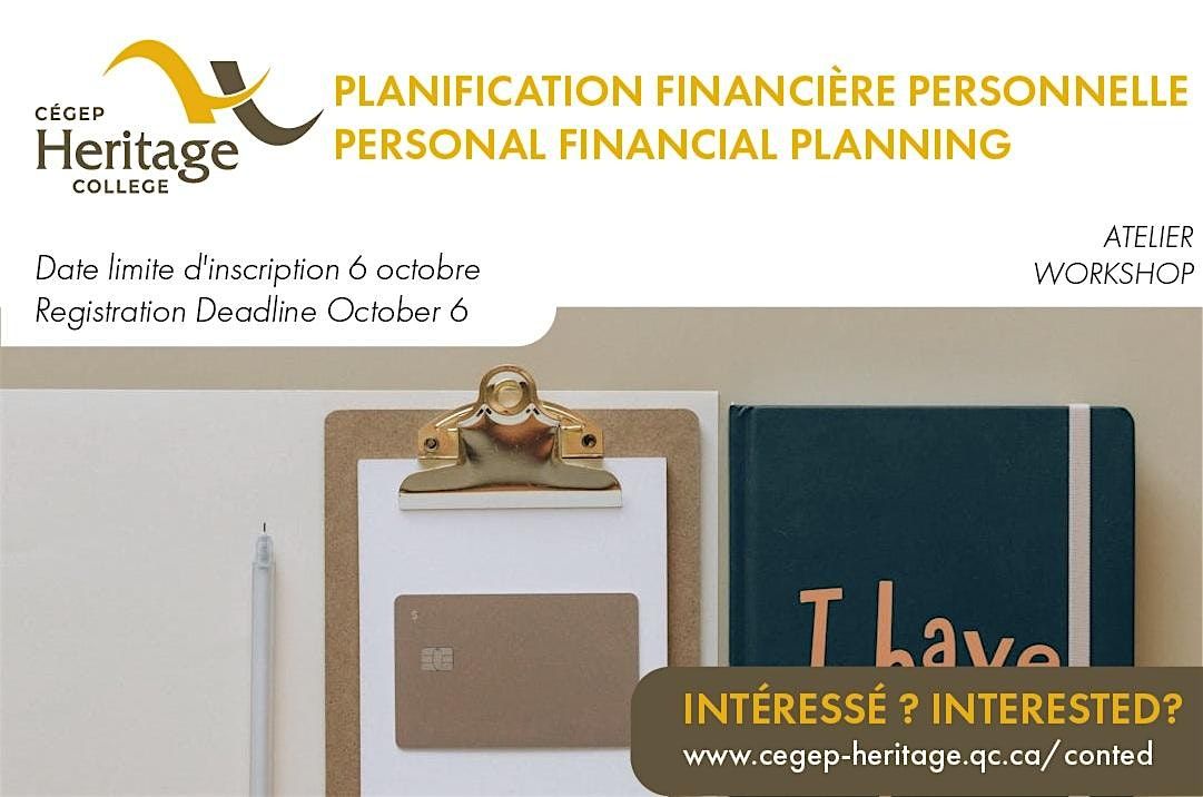 Atelier de planification financi\u00e8re personnelle | Personal Finance Workshop