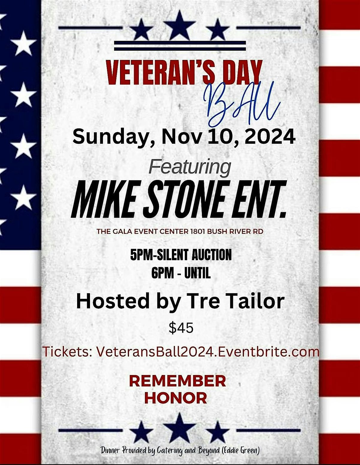 Veterans Ball w Mike Stone (Dinner Included)