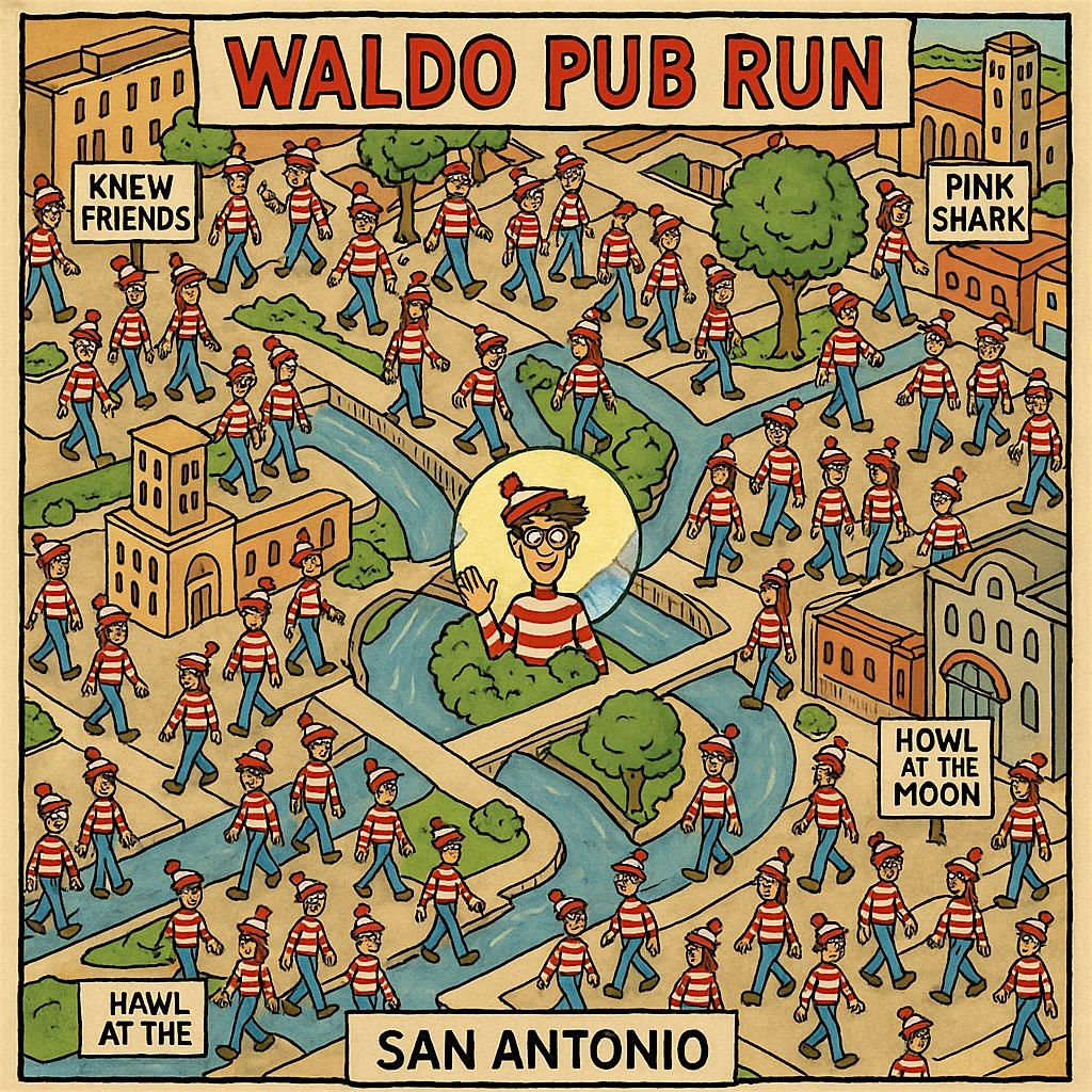 Where's Waldo - First Friday Pub Run