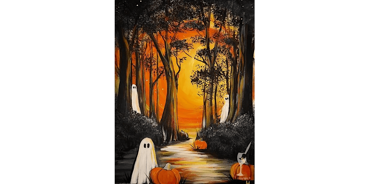 Ghostly Forest Friends - Paint and Sip in Austin | Classpop!\u2122