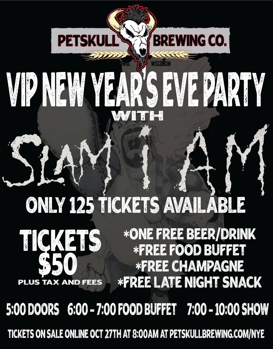 VIP New Year's Eve Party with Slam I Am LIVE!