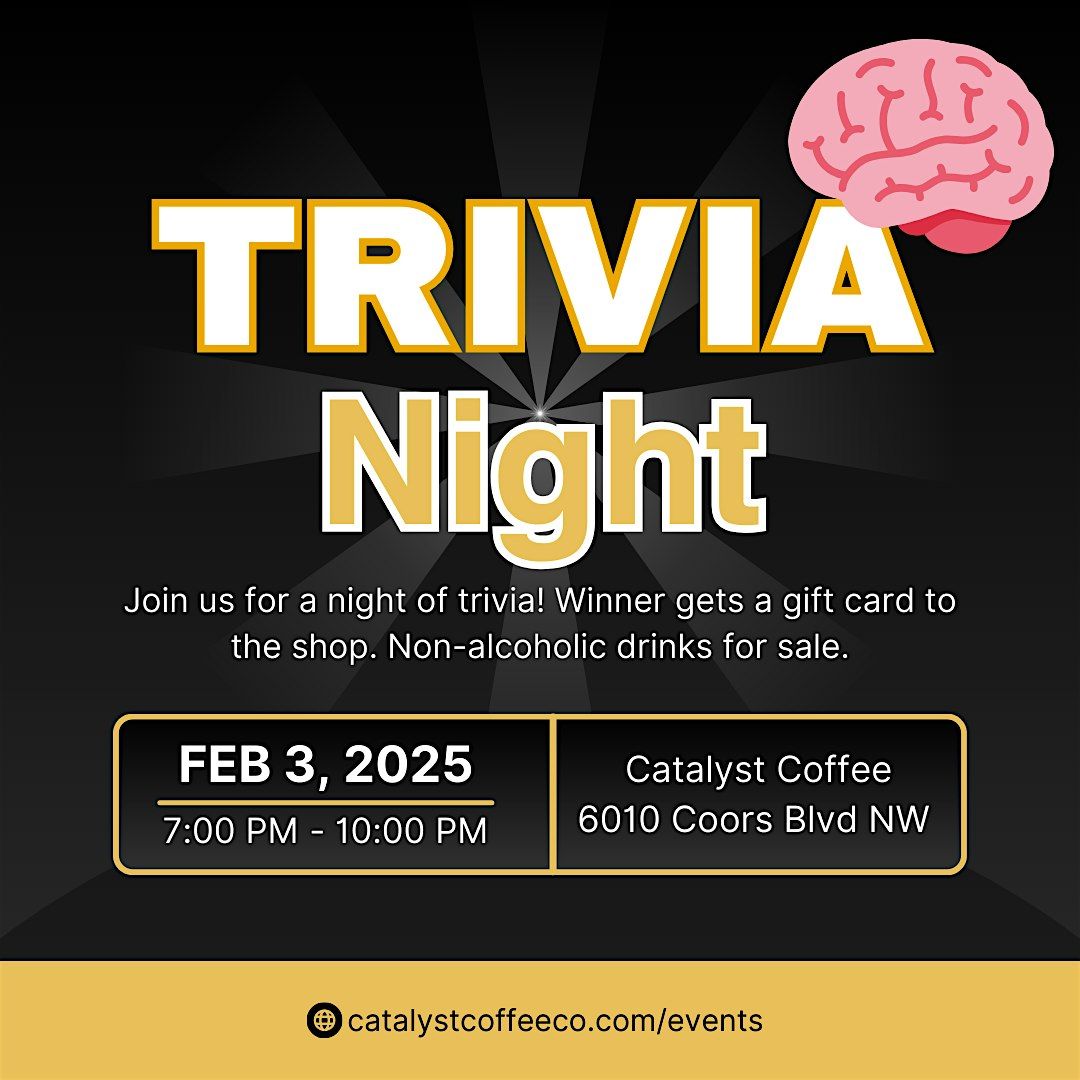 Trivia Night at Catalyst Coffee