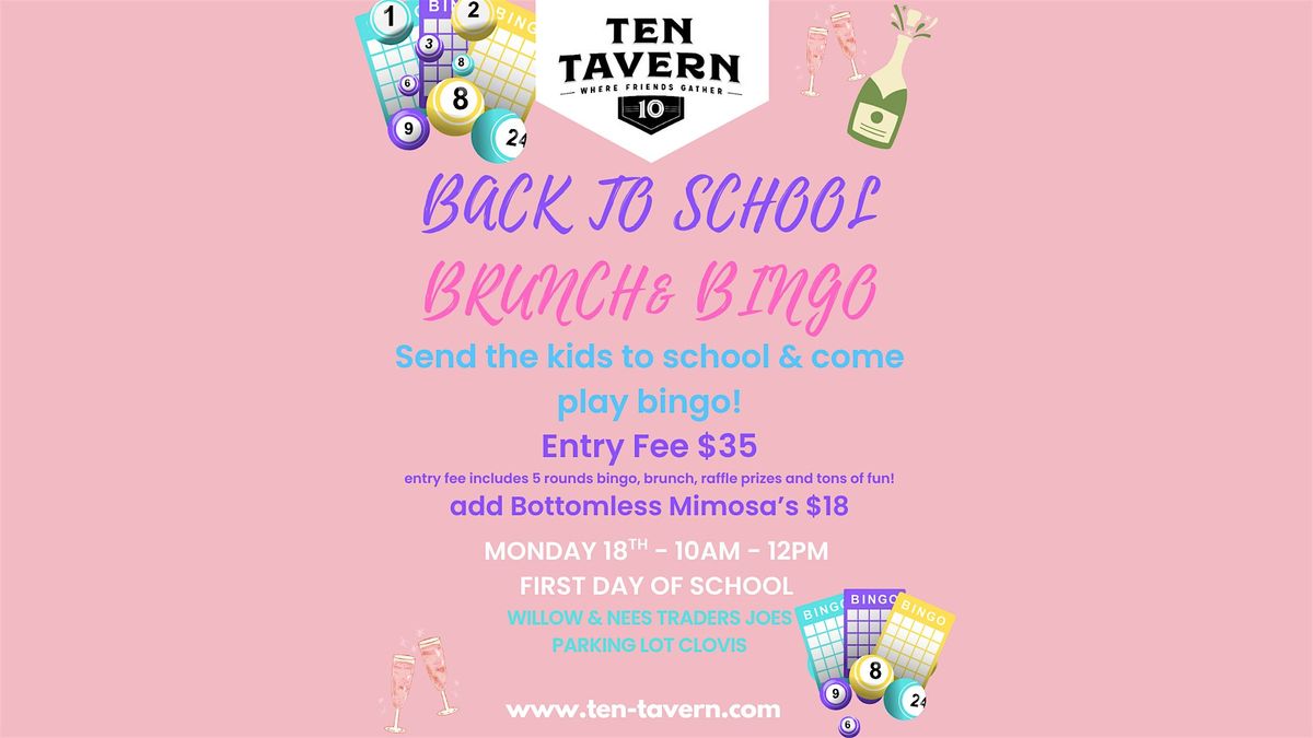 Back-to-School Bingo Bash!