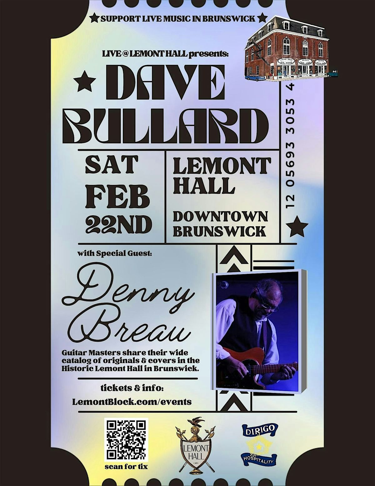 Dave Bullard feat Denny Breau: Local Guitar Masters play Lemont Hall