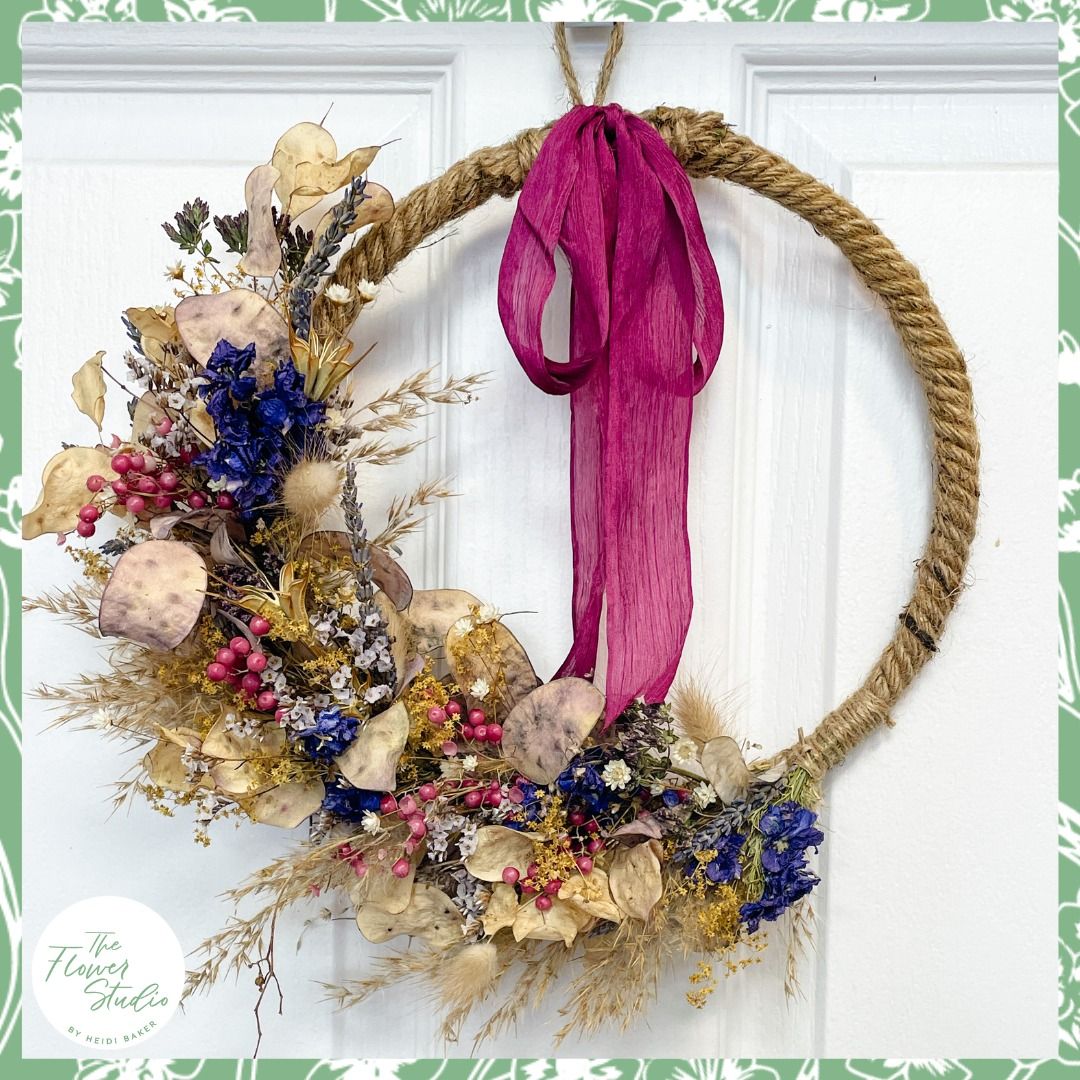 Summer Dried Flower Wreath Workshop