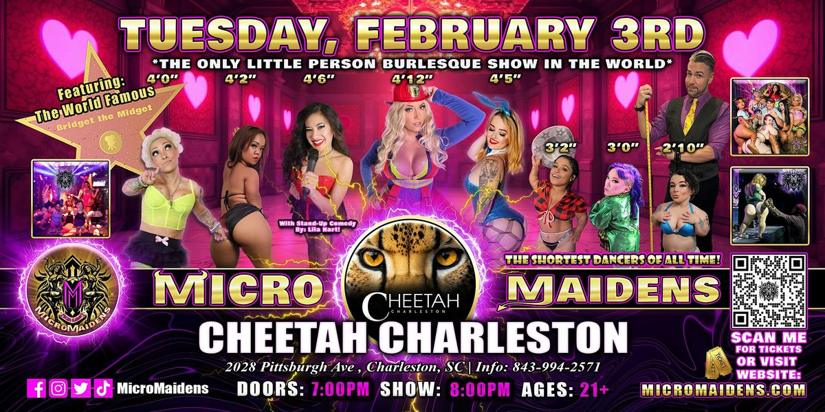 Charleston, SC - Micro Maidens Dwarf Dancers @Cheetah Charleston